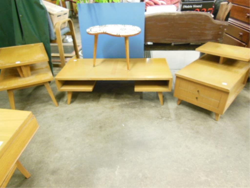 3 pc. Mid Century Modern L.R. Table Set (1 of 7)