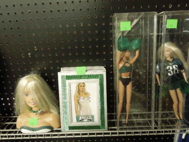 Assorted Eagles cheer leader collectible items (1 of 6)