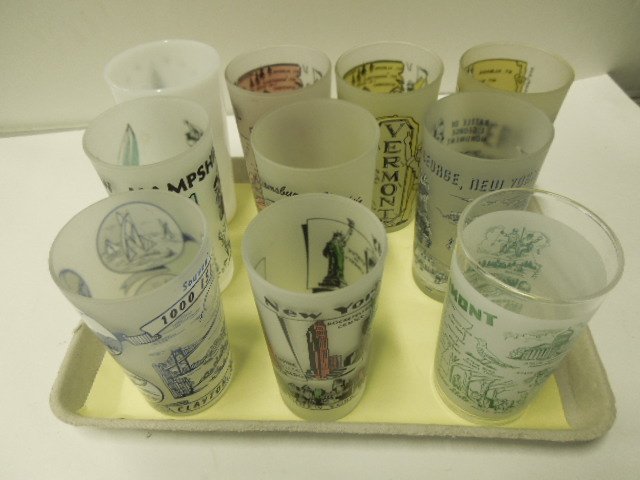 1950’s City & State Souvenir Glasses (1 of 6)