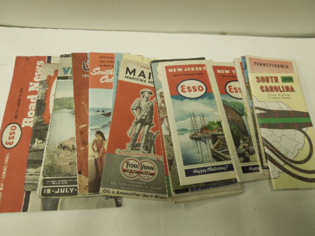 1940’s-1960’s Canadian & U.S. Road Maps (1 of 5)
