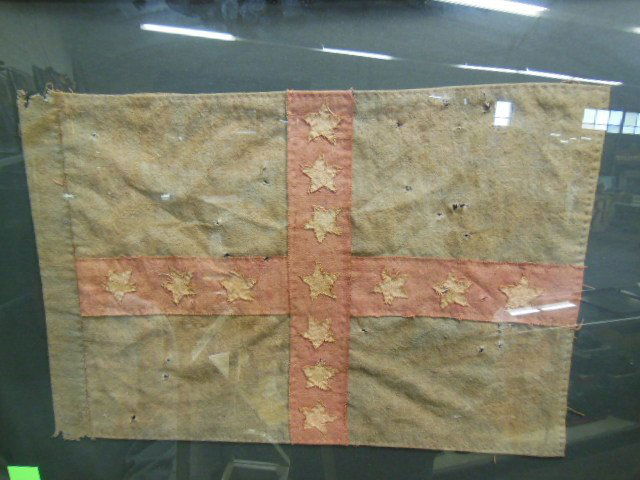 Civil War veterans flag Gen. Smith HQ (1 of 5)