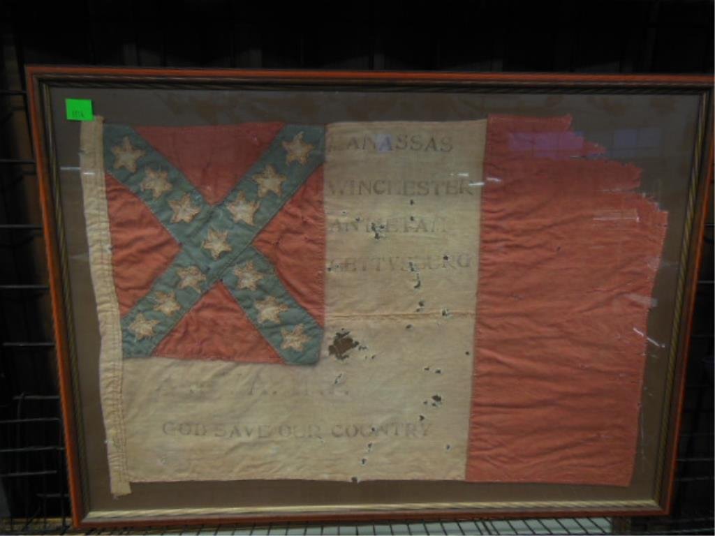 Framed Civil War veterans UCV flag, 4th Virginia (1 of 5)