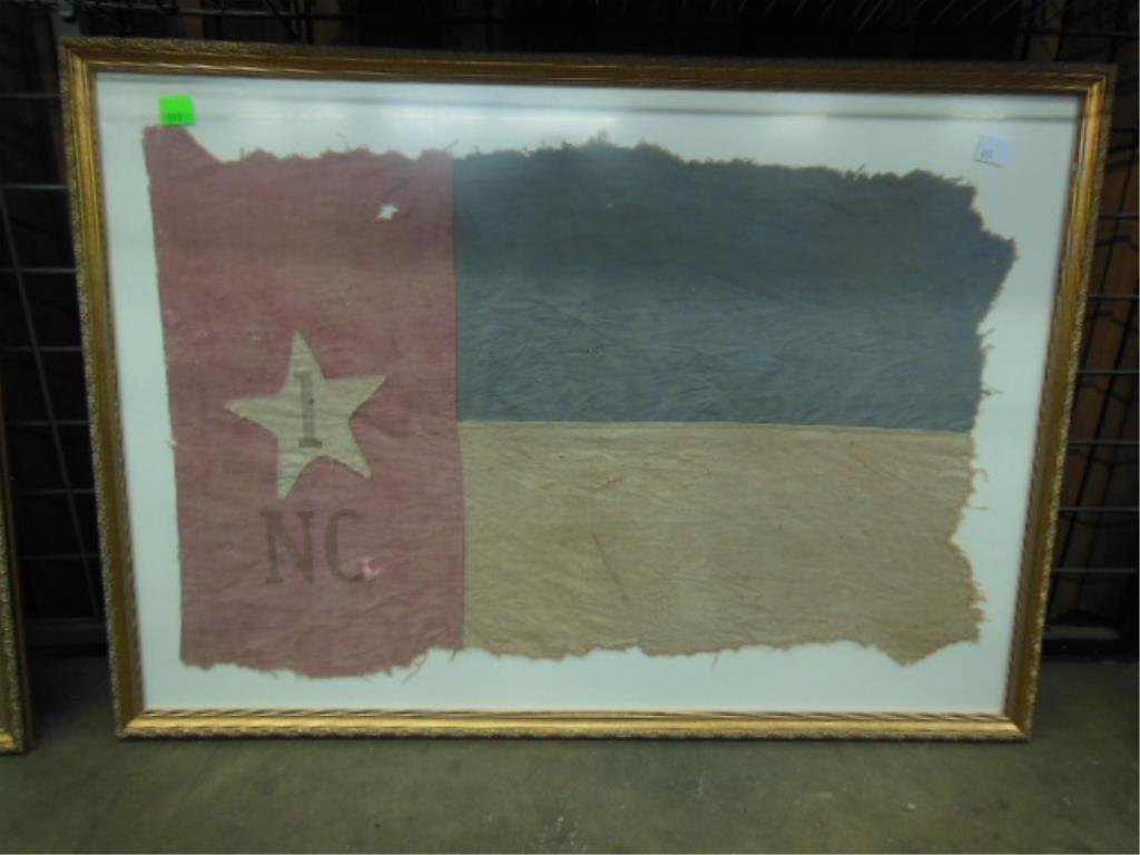 Framed Civil War veterans UCV flag North Carolina (1 of 5)
