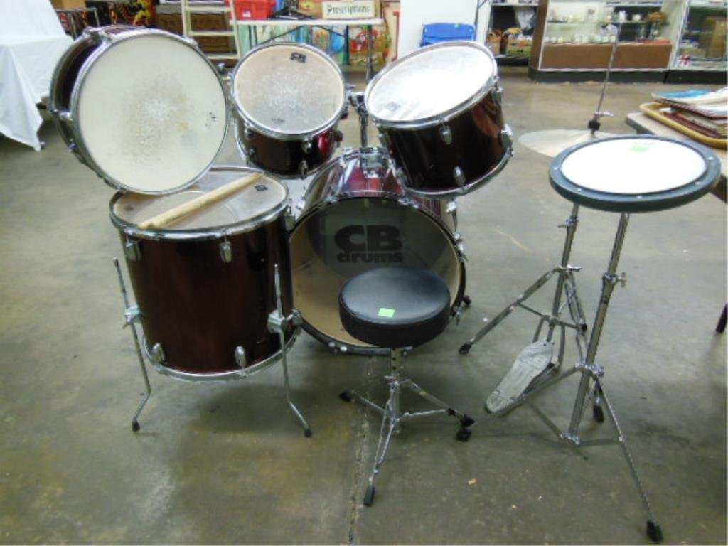 8 Piece Drum Set, CB Drums