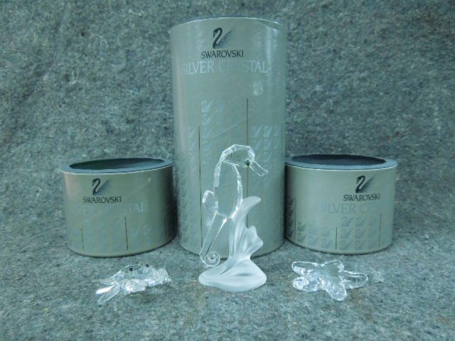 3 Swarovski crystal figurines (1 of 4)