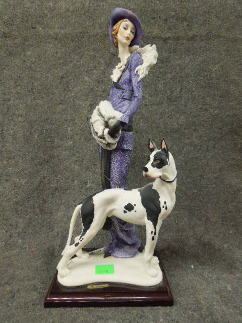 Armani Capo di Monte figure woman with dog (1 of 4)