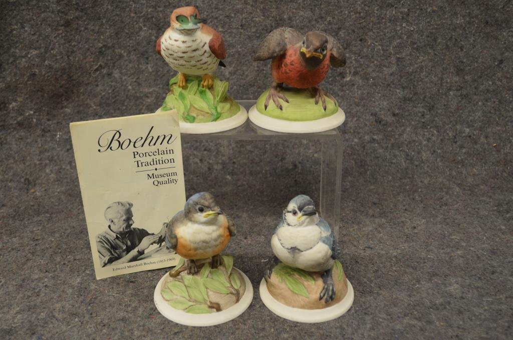 4 bisque Boehm Birds (1 of 7)