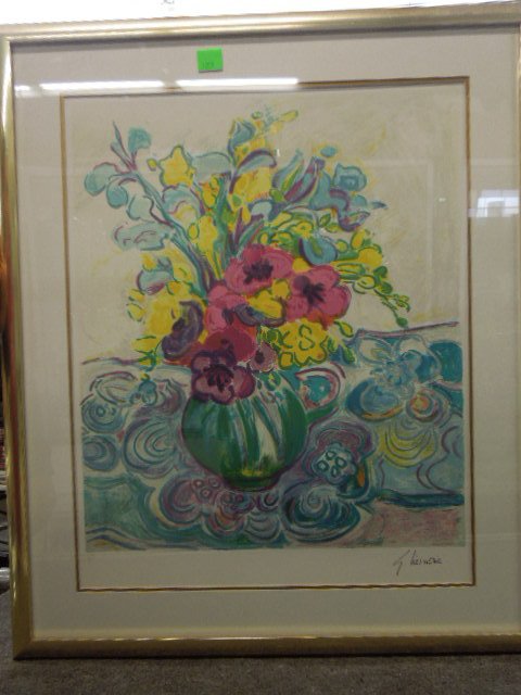Framed Floral vase still life Litho (1 of 2)