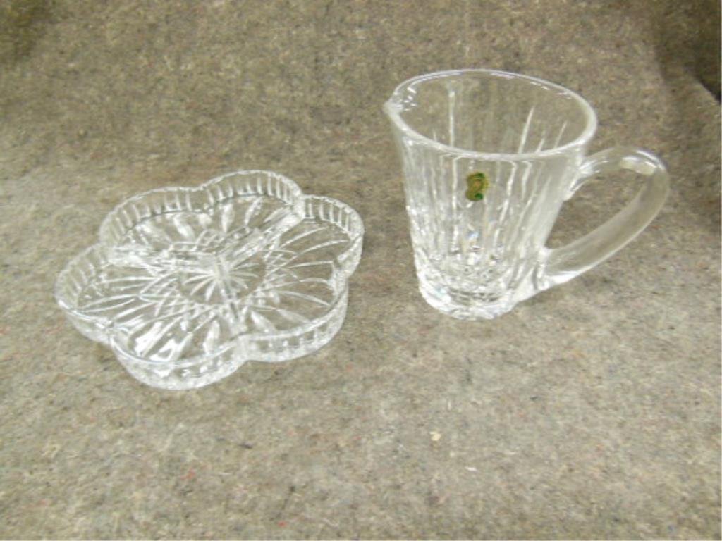 Waterford crystal pitcher and tidbit dish (1 of 4)