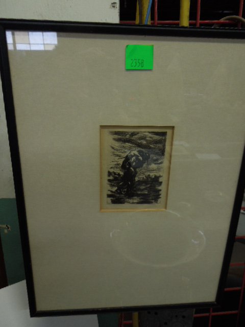 L.K. signed etching (1 of 3)