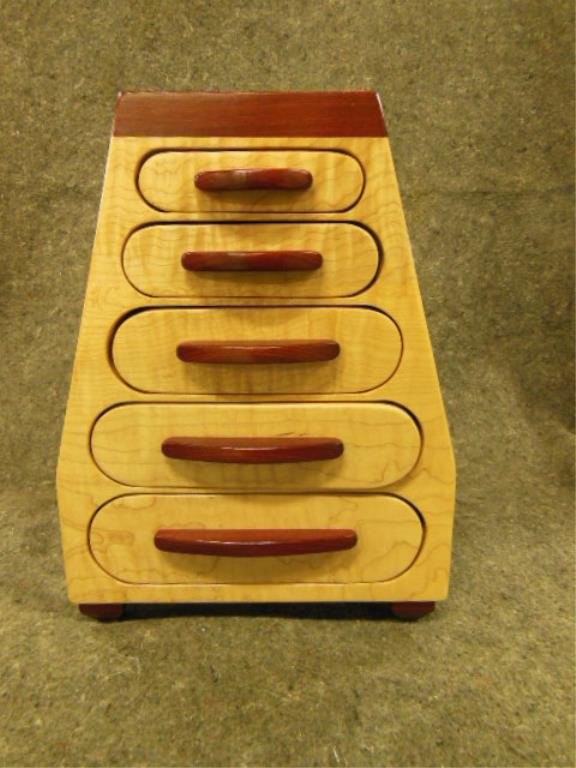 David Ross hand crafted wood jewelry box