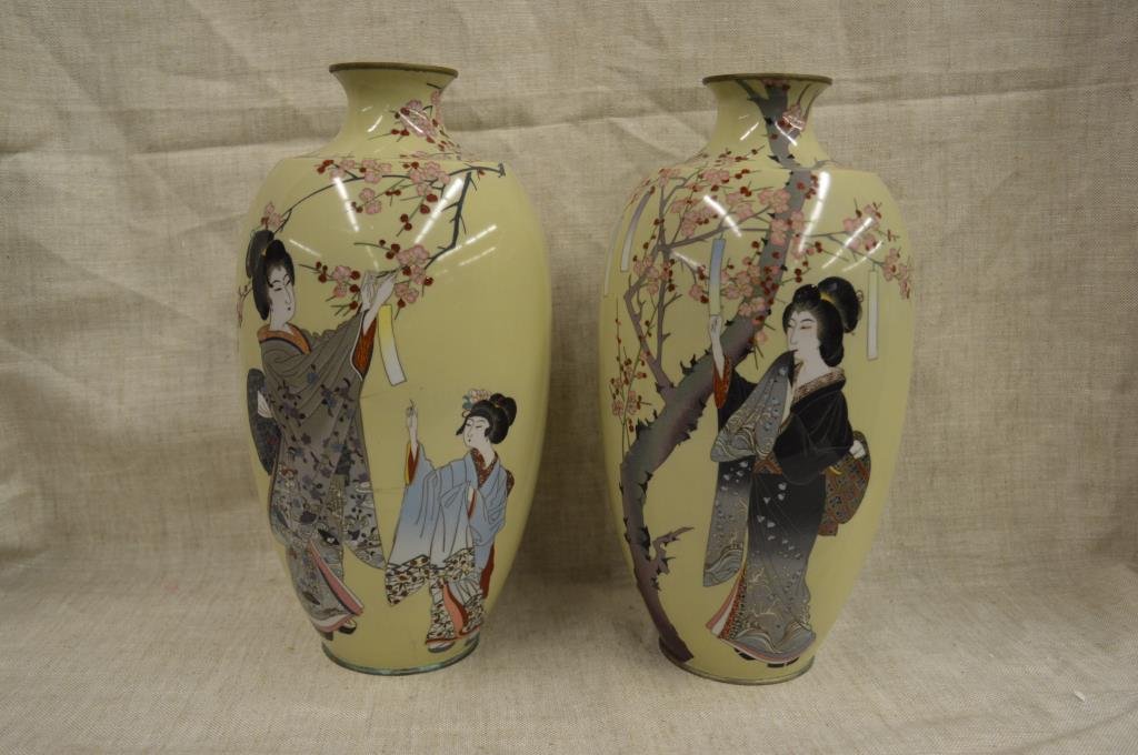 Antique Japanese Cloisonne Vases (1 of 10)