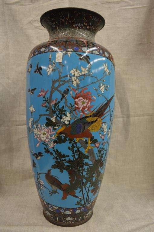 Antique Japanese Cloisonne Floor Vase (1 of 9)