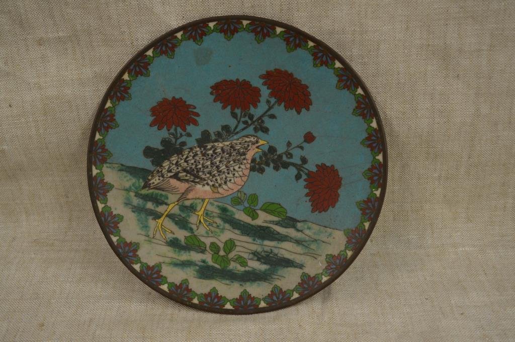 Antique Japanese Cloisonne Plate (1 of 4)