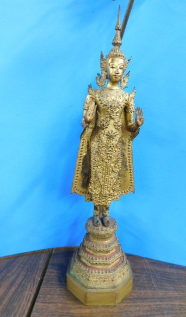 19th C. Rattan Kosin Bronze Buddha (1 of 4)