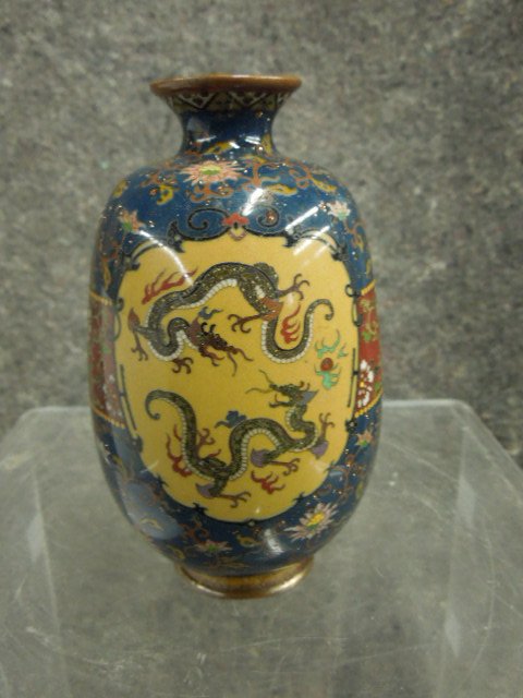 Antique Japanese Cloisonne Cabinet Vase (1 of 5)