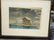 Japanese Woodblock Winter Lake Scene Print