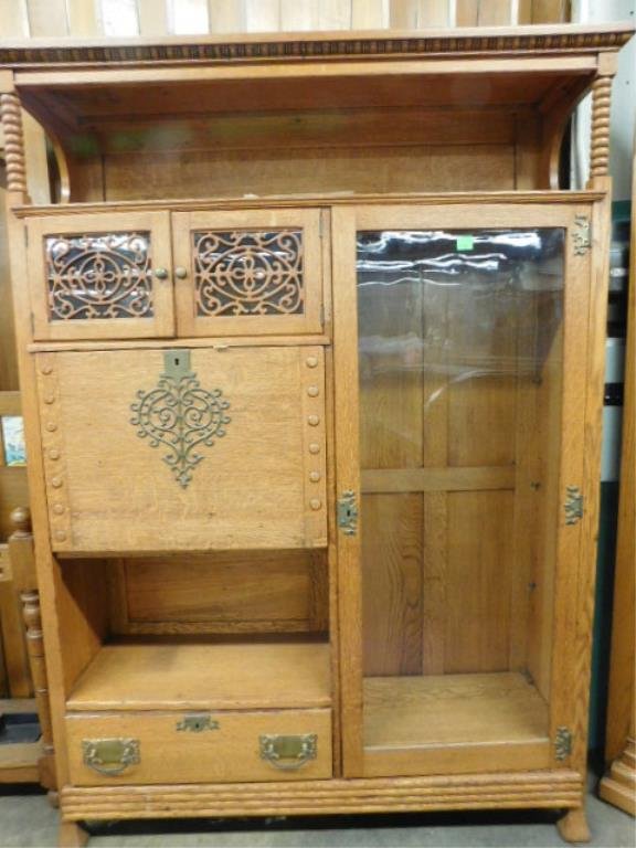 Oak Side by Side Bookcase (1 of 5)