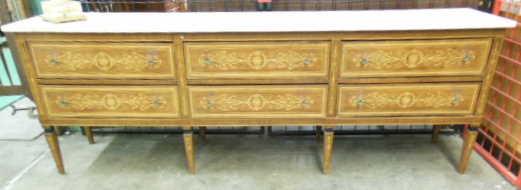 Dutch Marquetry Neoclassical-Style Sideboard (1 of 5)