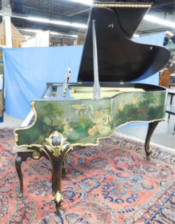 Vernis Martin Style Baby Grand Piano & Bench (1 of 10)