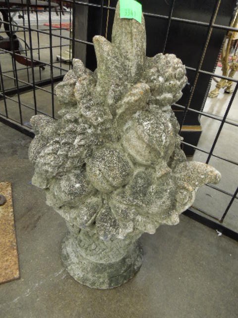 Concrete Fruit Basket Garden Ornaments (1 of 2)