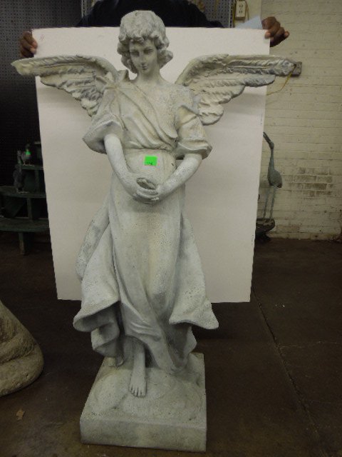 Cast Aluminum Winged Angel Statue (1 of 4)