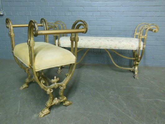 2 Neo Classical Style Benches (1 of 7)