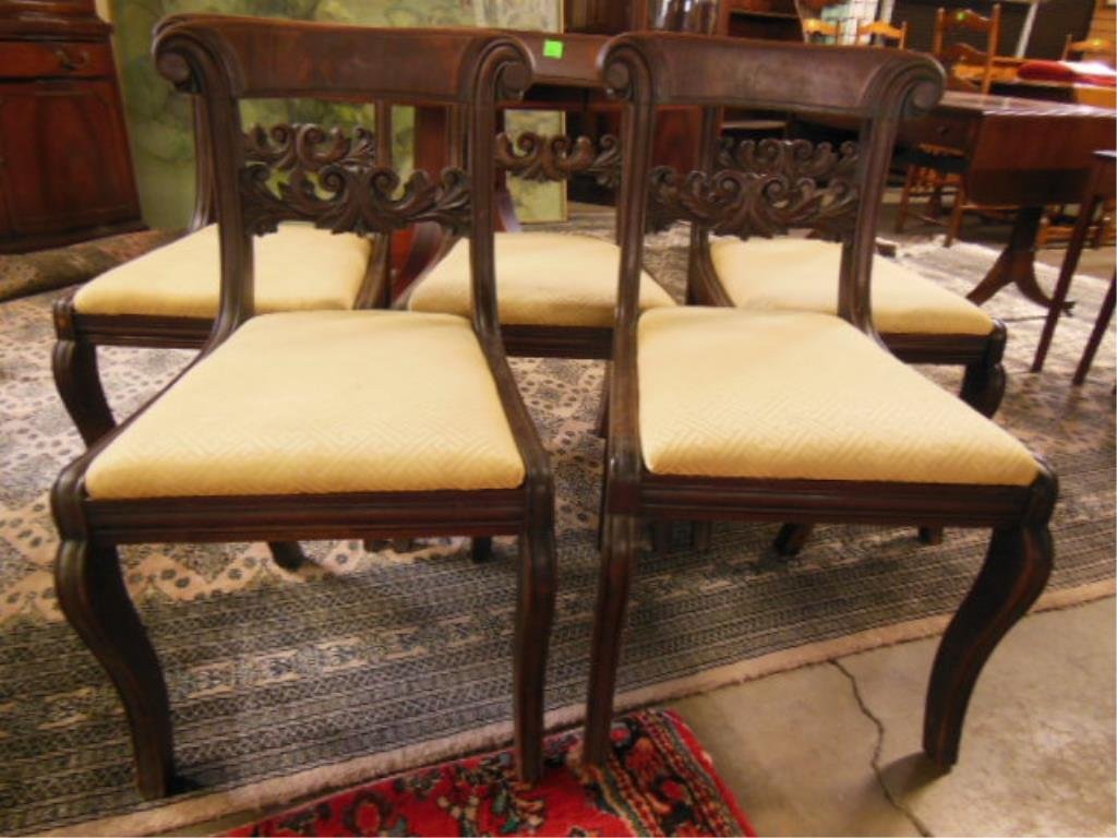 Set 5 Empire Dining Room Chairs (1 of 7)