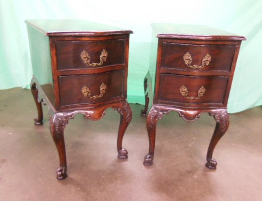 Pair Fine Chippendale Side Tables (1 of 3)