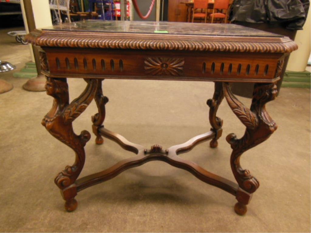 Caryatid Carved Cocktail Table (1 of 3)