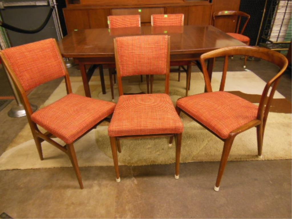 Danish Modern Style Dining Room Table & Chairs (1 of 6)