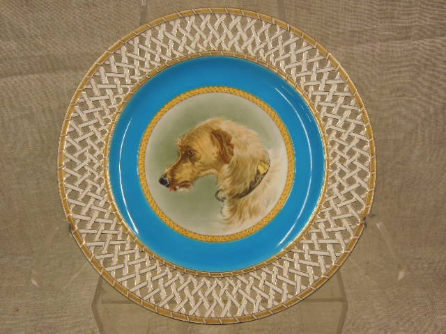 Minton Porcelain Dog Plate (1 of 5)