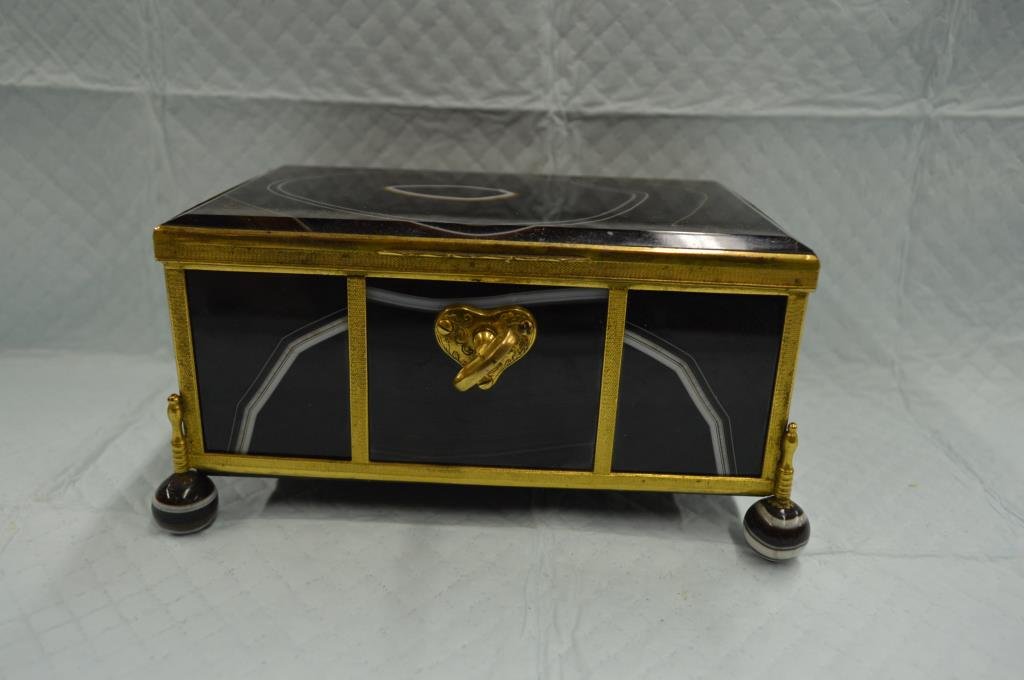 19th C. Banded Agate Trinket Box (1 of 6)