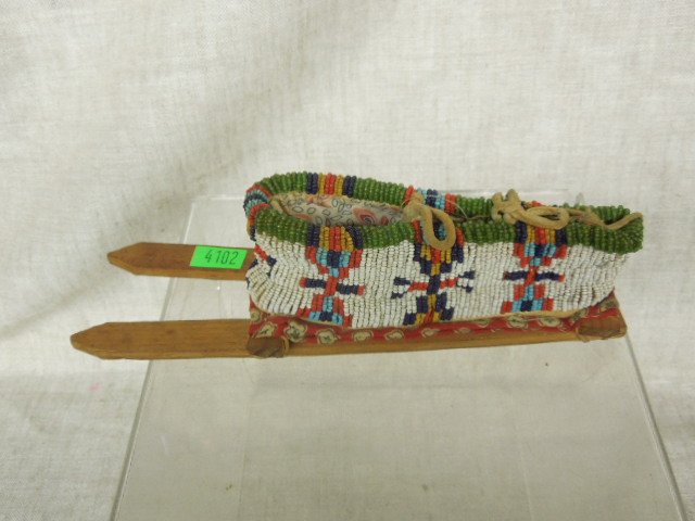 American Indian Beaded Toy Cradleboard (1 of 5)