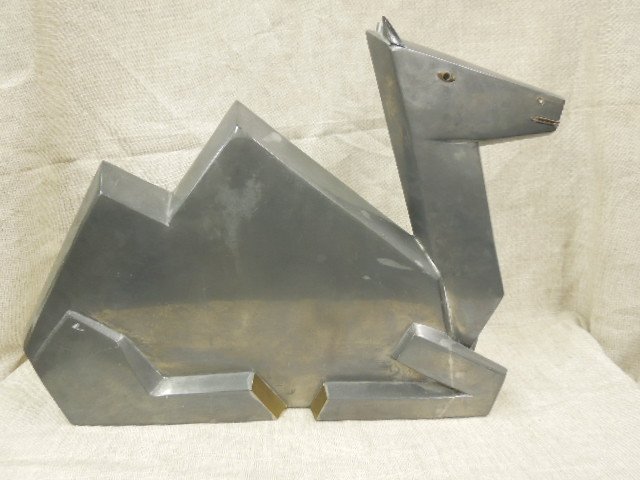 1950s Pewter & Brass Camel Sculpture (1 of 6)