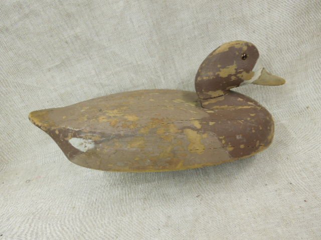 Antique Painted Wood Duck Decoy (1 of 6)
