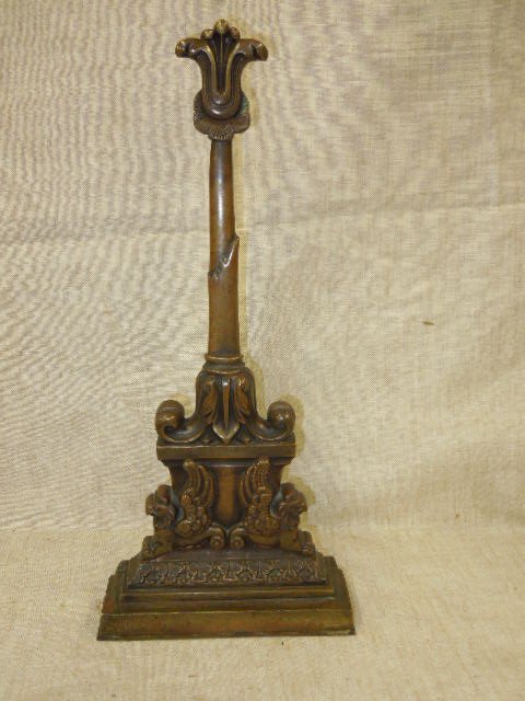 19th C. Bronze Winged Griffin Doorstop (1 of 7)
