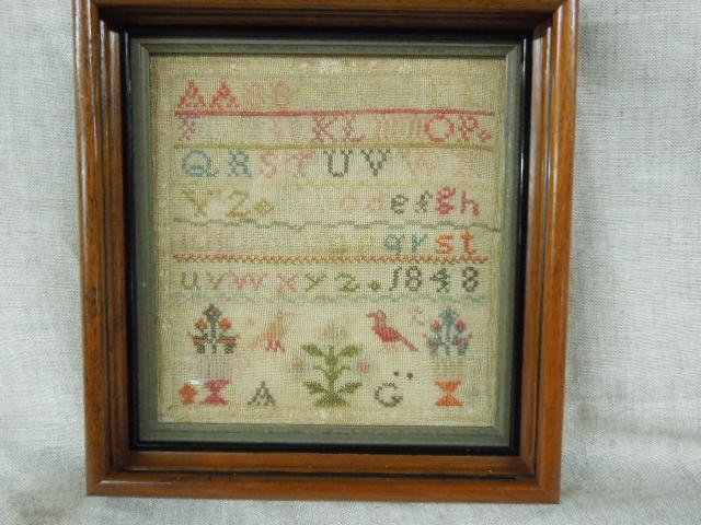19th c. School Girls Needlework Sampler (1 of 4)