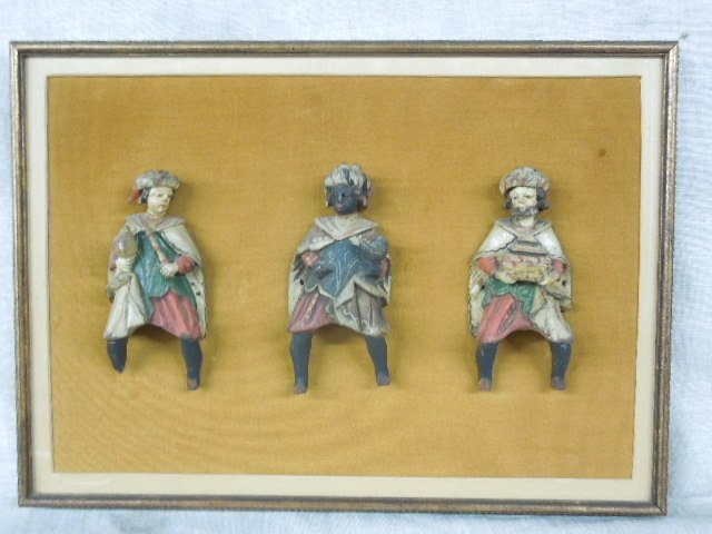19th C. 3 Magi Santos Figures (1 of 5)