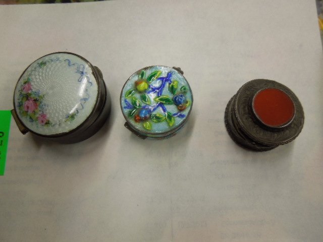 3 Silver Pill Boxes (1 of 4)