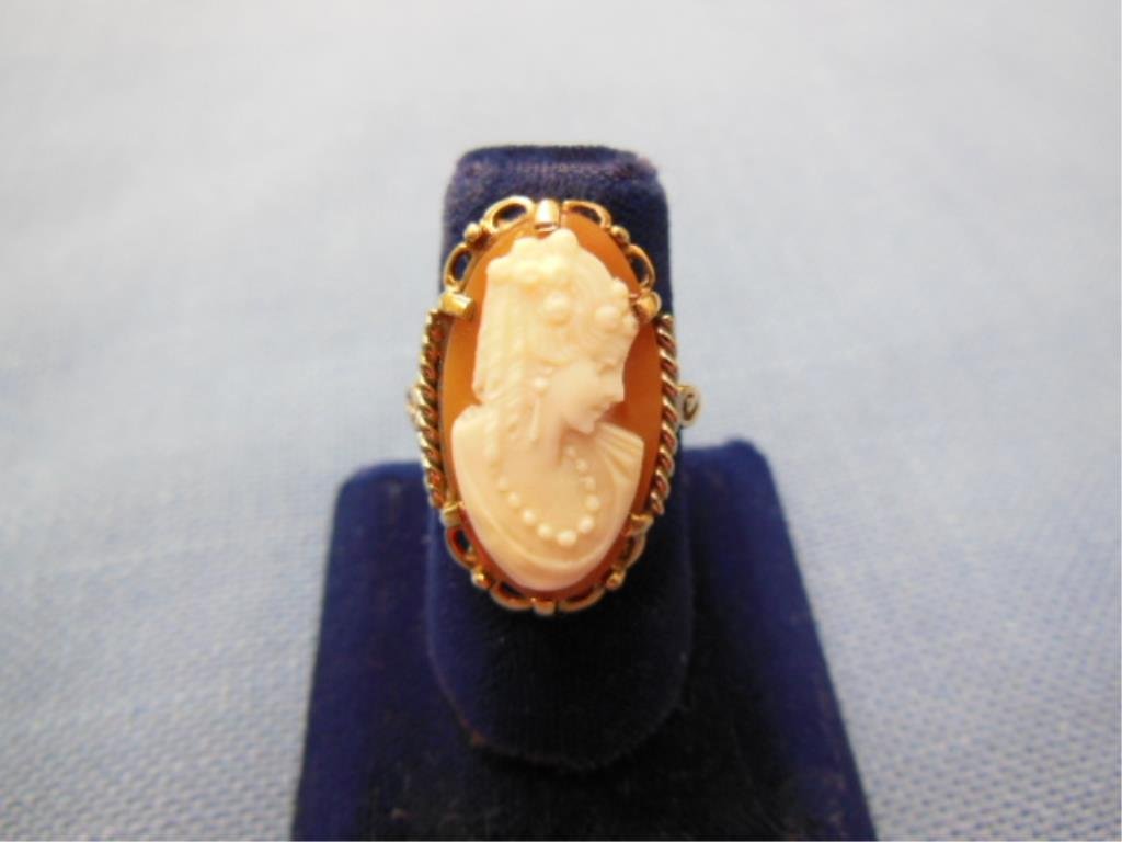 14k YG Cameo Ring (1 of 5)