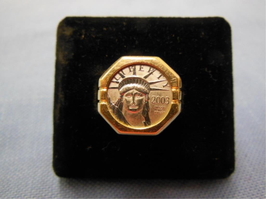 US Platinum Eagle Coin 14k Ring (1 of 4)