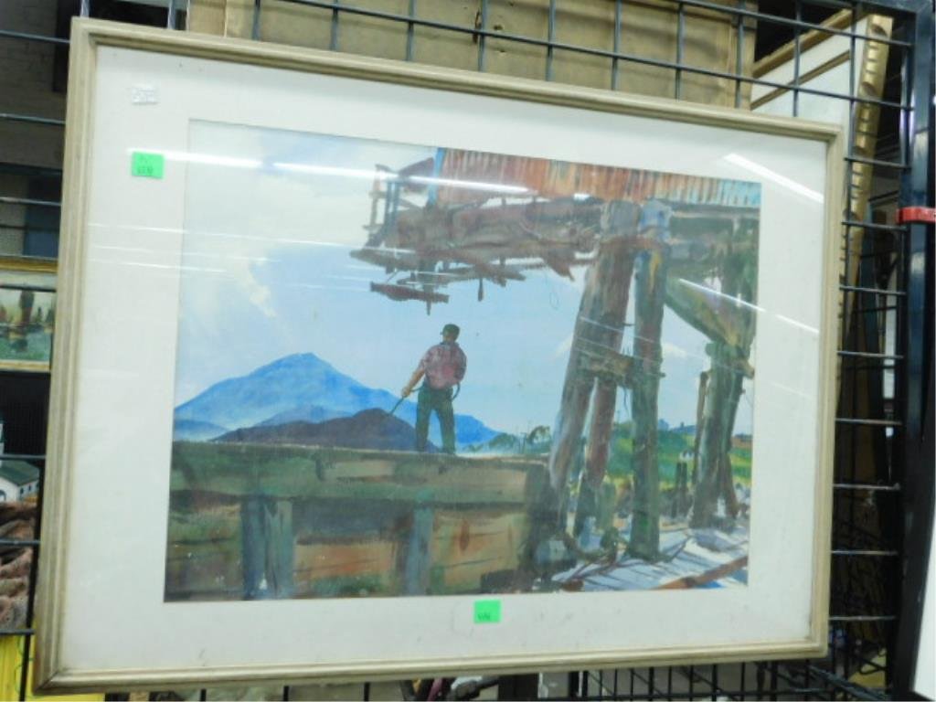 H. Strawbridge, w/c, Barge Landing, Corte Madera (1 of 2)