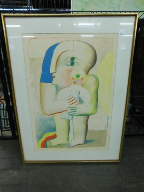 Horst Antes, Color Litho, "Figure" (1 of 4)