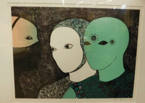 Belkis Ayon Manso, Lithograph, Untitled. (1 of 6)