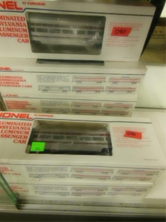 6 Lionel O gauge Pennsylvania railroad cars NIB (1 of 4)