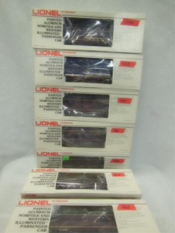 7 Lionel O gauge Norfolk & Western RR cars NIB (1 of 3)