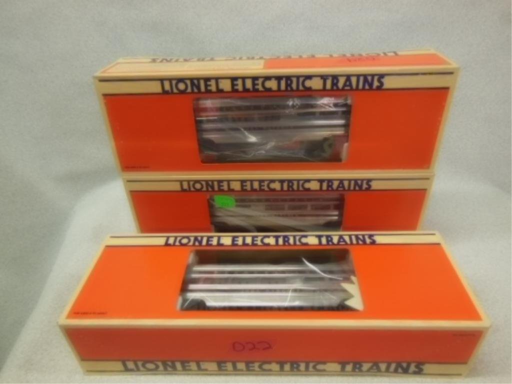 3 Lionel O gauge Pa. Hancock aluminum cars NIB (1 of 3)