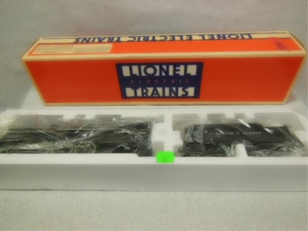 Lionel O gauge B&A Hudson locomotive & tender NIB (1 of 4)