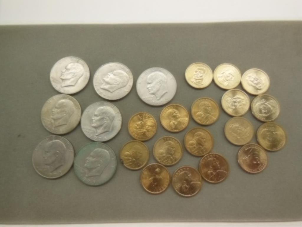 Ike, Sacagawea & Presidential $1 Coins [24 Coins] (1 of 4)